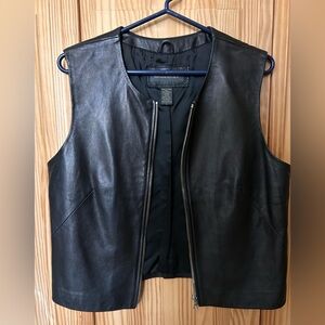 Leather Vest - Banana Republic - Size